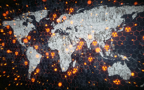世界地图网络灯设计